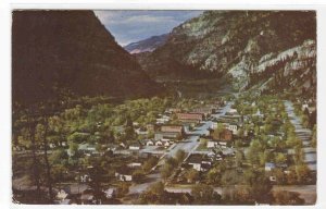 Panorama Ouray Colorado 1955 postcard