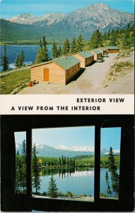 Pyramid Lake Motel Jasper Alberta AB Multiview Unused Postcard H29