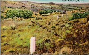 Markers Show Where Companies F&I 7th US Cavalry Were Annihilated Postcard PC347