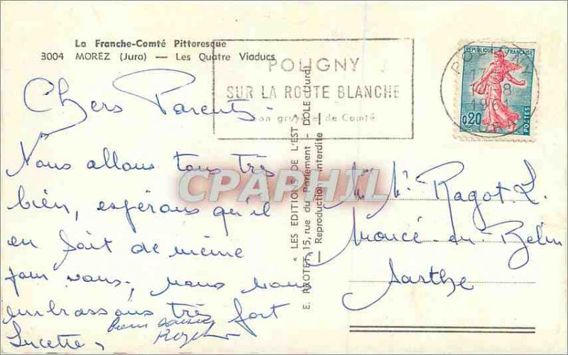 Modern Postcard Morez Jura Four Viaducts