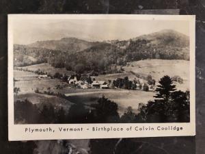 Mint Vermont USA Real Picture Postcard Birth Place Of Calvin Coolidge