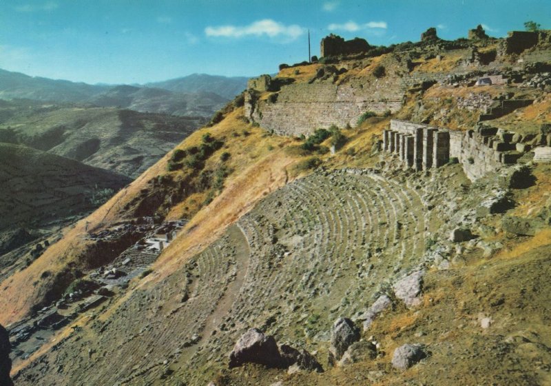 Pergamum The Ruines Of Theatre Turkey Postcard