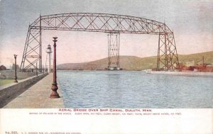 DULUTH, Minnesota MN    AERIAL BRIDGE Over SHIP CANAL   ca1900's UDB Postcard