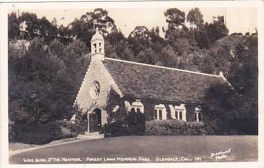 California Glendale Little Church Of The Flowers Real Photo