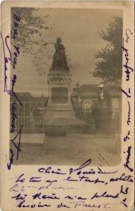 CPA carte photo LE CROTOY Monument (19176)