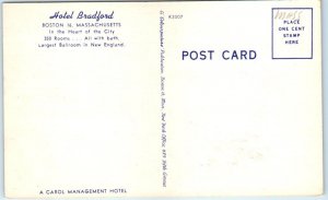 Postcard - Hotel Bradford - Boston, Massachusetts