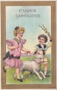 LP64    Easter, Paques, Holiday Greetings, postcard,  