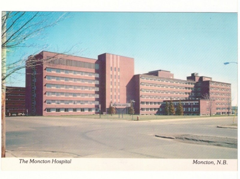 The Moncton Hospital, Moncton, New Brunswick, Chrome Postcard