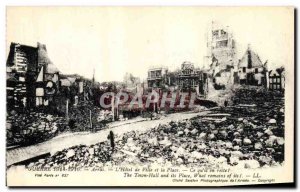 Old Postcard Army Arras Hotel de Ville and Place