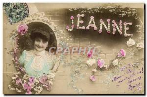 Old Postcard Jeanne Surname