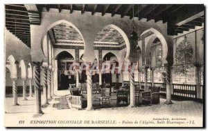 Old Postcard Marseilles Colonial Exhibition Palace of the Moorish Room & # 39...