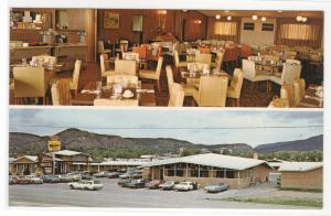 Sands Manor Motel Restaurant Interior South Raton New Mexico postcard