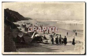 Old Postcard Biarritz BSES Pyrenees Basques Cotes The new Beach