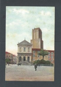 Post Card Ca 1909 Rome Italy The Tower Counts Built In 1238 By Ricardo Conti