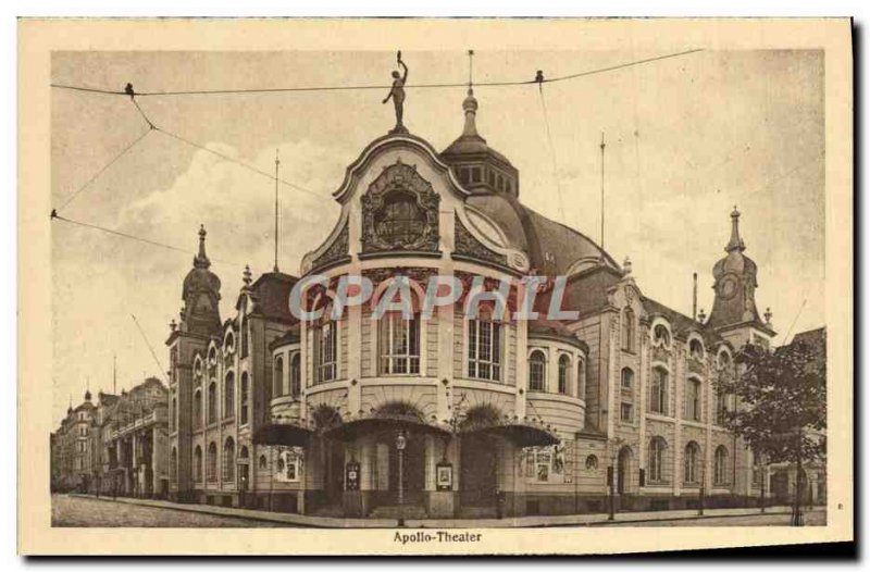 Postcard Old Dusseldorf Apollo Theater Wilhelmplatz