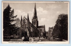 CHINCHESTER Cathedral & Bell Tower from North East ENGLAND UK Postcard