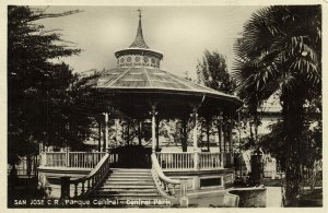 Costa Rica, C.A., SAN JOSÉ, Central Park, Bandstand (1920s) RPPC Postcard