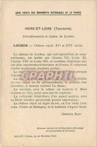 Old Postcard Loches - Royal Ch�teau or King Logis