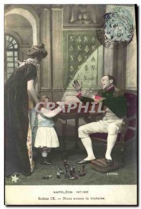 Old Postcard Fancy intimate Napoleon We al victory
