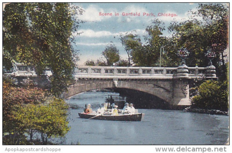 Illinois Chicago Scene In Garfield Park 1916