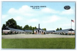 c1950's The Cartel Courts US 41-A Joelton Tennessee TN Vintage Unposted Postcard