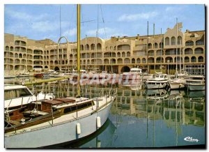 Modern Postcard The Port Hyeres Boat Galiote