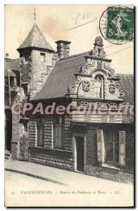 Old Postcard Valenciennes Maison Du Faubourg De Paris