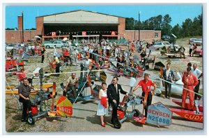 c1950's Fly In Gyrocopters Pose Group Portrait Raleigh North Carolina Postcard