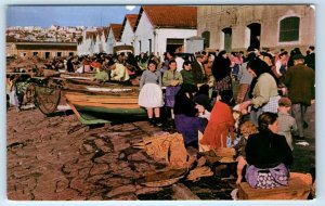 Cores de Portugal LISBOA Mercado da Ribeira fish market PORTUGAL Postcard