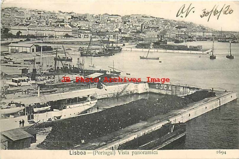 Portugal, Lisboa, Lisbon, Vista Panoramica, Harbor, Martins & Silva No 1694