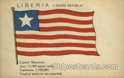 Liberia Flag Unused light corner wear close to grade 1, Unused