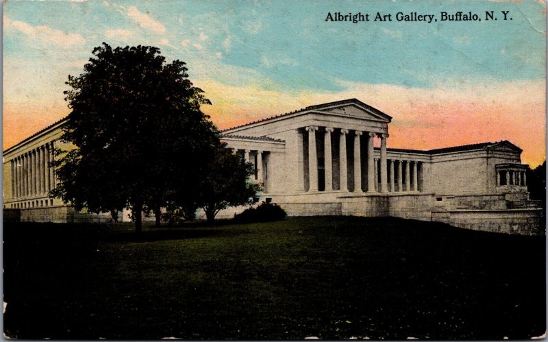 USA Albright Art Gallery Buffalo New York Vintage Postcard C005