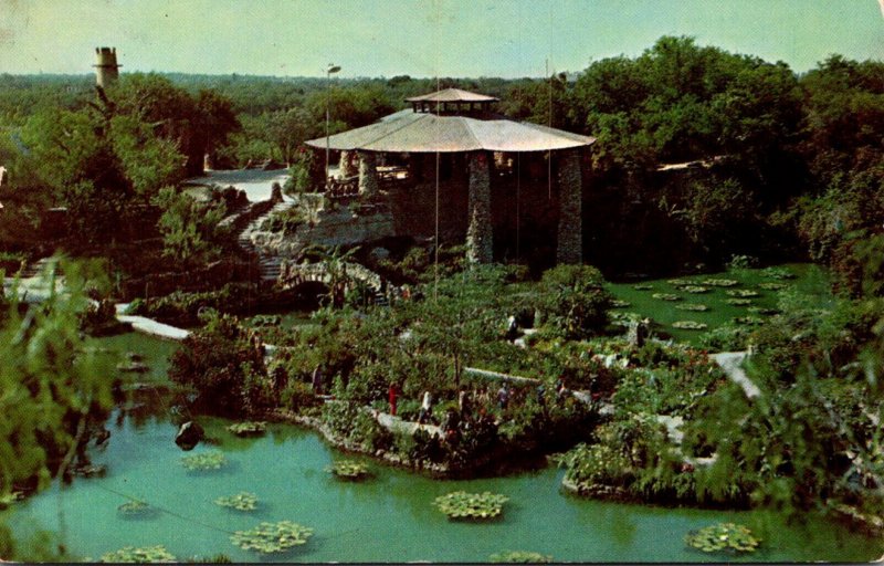 Texas San Antonio Brackenridge Park Chinese Tea Garden 1956