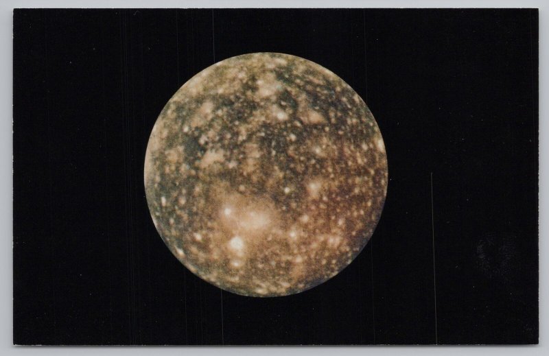 Jovian Satellite~Callisto~Picture Captured By Voyager 2 In 1979~NASA~Vintage PC