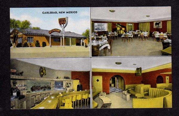 NM Silver Spur Restaurant CARLSBAD NEW MEXICO Linen PC