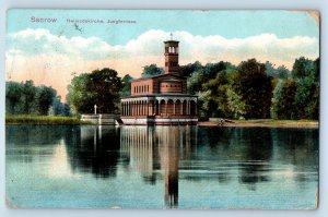 Sacrow Potsdam Germany Postcard Church of the Redeemer 1914 Posted Antique