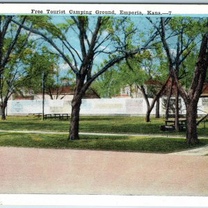 c1910s Emporia KS Free Tourist Campground Park Advertising Royal Theatre PC A222