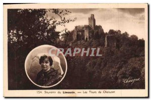 Old Postcard Remembrance Limousin The Towers of Chalucet