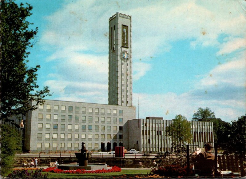Sweden Vasteras Stadshuset med Kampinal Och Klockspel