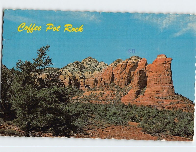 Postcard Coffee Pot Rock, Sedona, Arizona