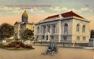 Denkmann Memorial Library and Augustana College Rock Island, Illinois USA Vie...