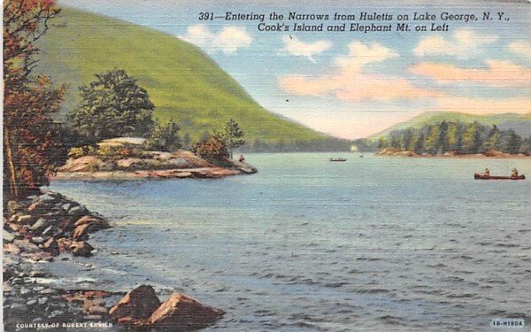 Narrows from Huletts Lake George, New York