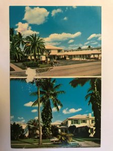 Vintage Postcard 1950's Bougainvillea Motel Hollywood Florida