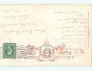 Bamforth comic DOG CRYING BESIDE LONESOME BOY HL3174