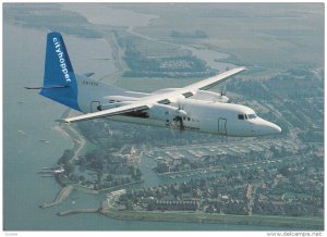 KLM Cityhopper Fokker 50 Airplane, 80-90s