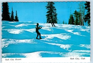 2 Postcards PARK CITY RESORT, Utah UT ~ Skier SUMMIT HOUSE Gondola Lift 4x6