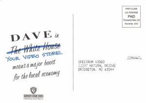 The White House - Dave in Your Video Store