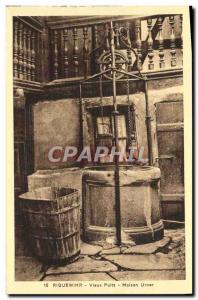 Old Postcard Riquewihr Old Well House Urner