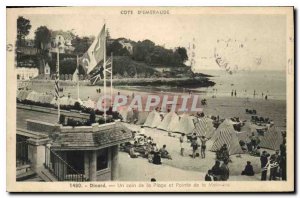 Old Postcard Emerald Coast Dinard A corner of Beach and Pointe de la Malouine