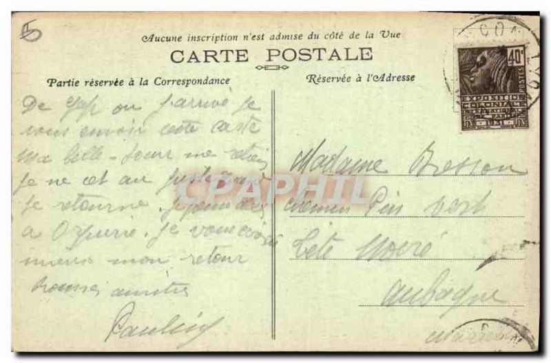 Postcard Old Gap La Cathedrale